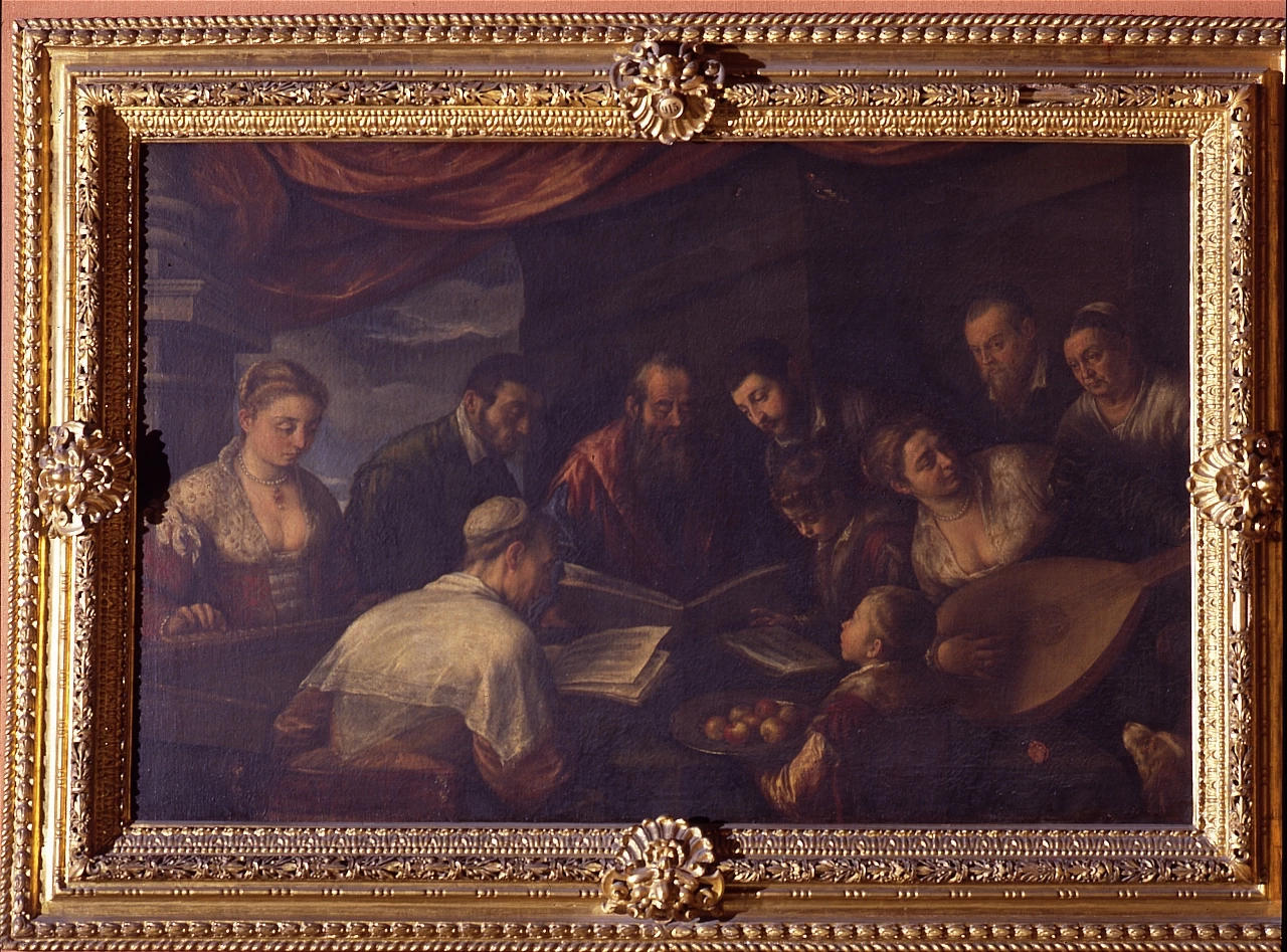  77-Leandro Dal Ponte, detto Bassano-La famiglia del Bassano, concerto - Galleria degli Uffizi, Firenze 
